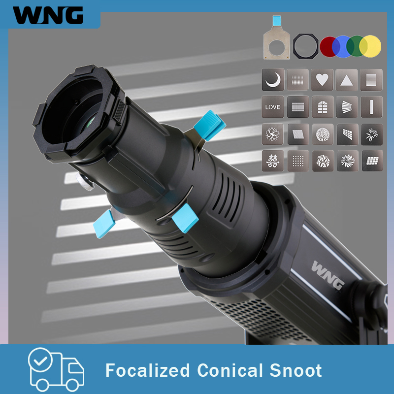 Photography Video Lighting Kit - Proyector Bowens Mount con Patrones Gobo,