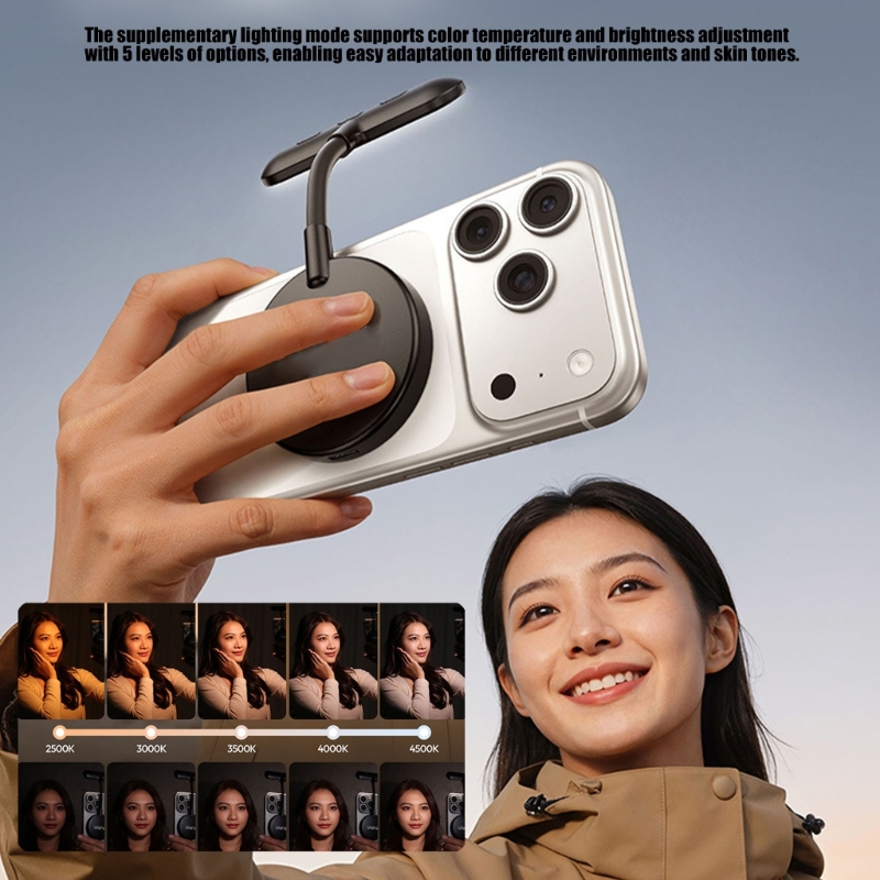 Photography Lighting Book - Lámpara LED magnética ABS portátil para