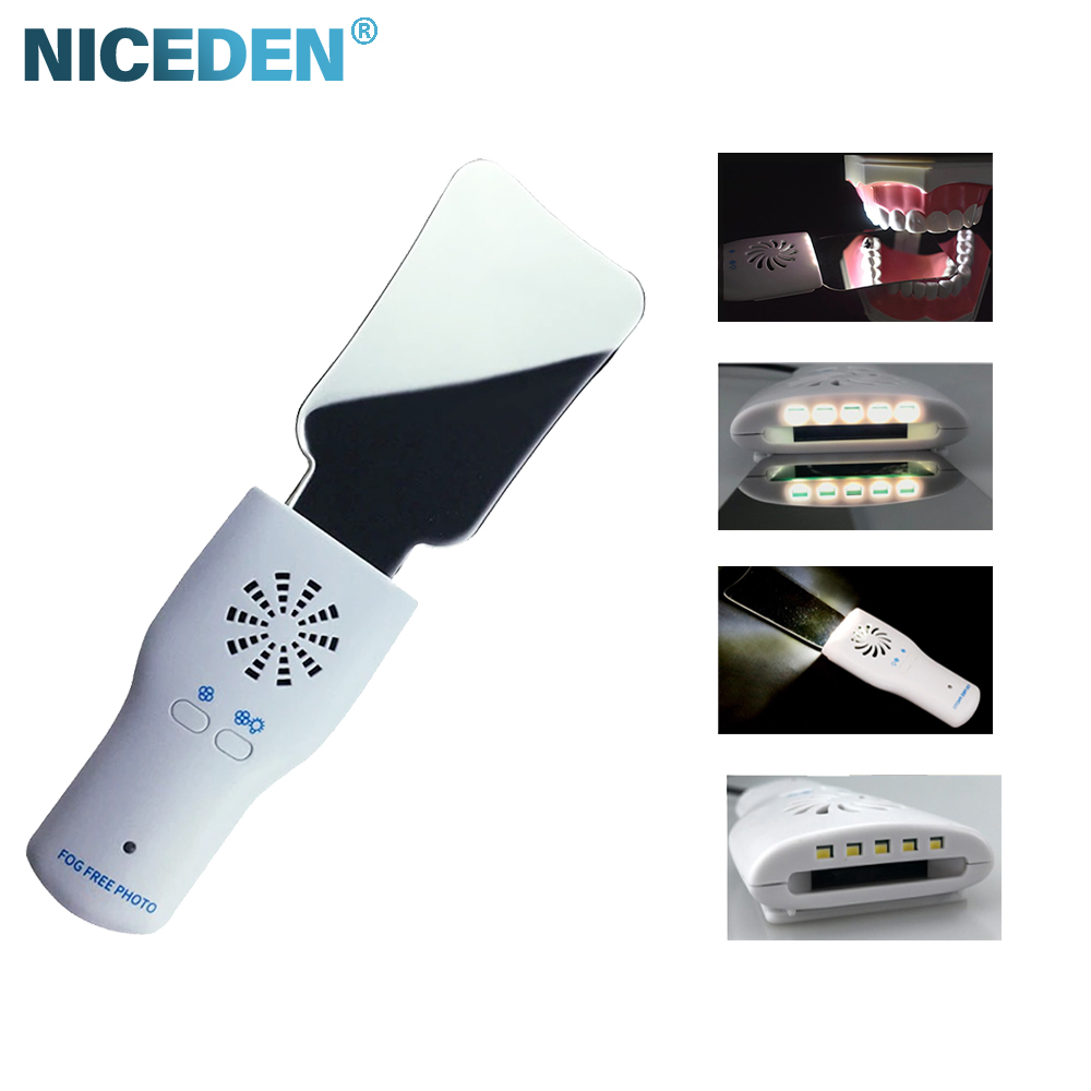 Photography Video Lighting Kit - Juego de espejo antiniebla Dental, Reflector