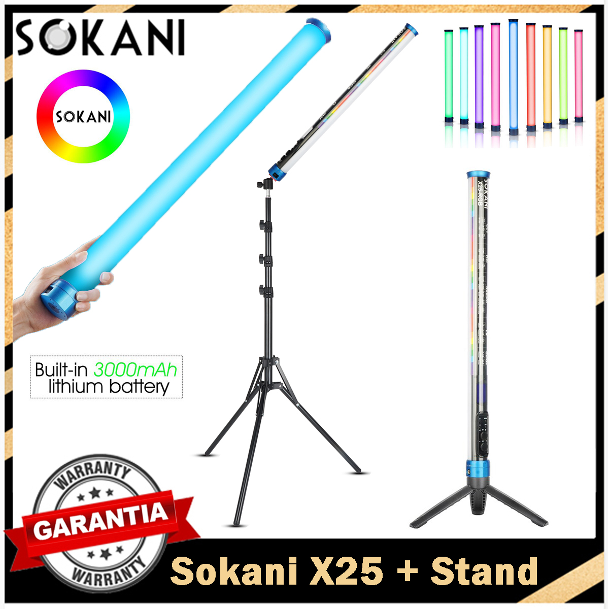 Photography Lighting Youtube - Sokani X25 RGB tubo de luz
