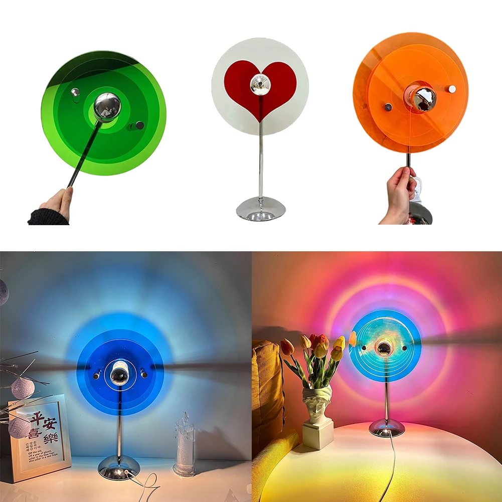 Photography Lighting No Shadows - Lámpara de Mesa USB, Proyector de
