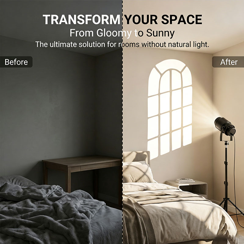 Photography Lighting No Shadows - Lámpara de Proyección LED de 15W
