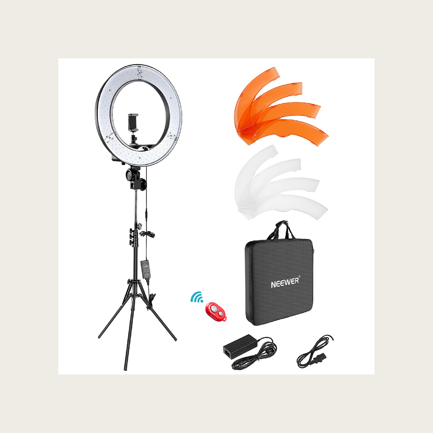 Kit de iluminación de anillo N - Photography Lighting Kit Neewer reseña y precio
