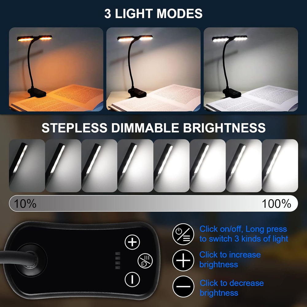 Luz de lectura de doble cabeza - Photography Lighting Book reseña y precio