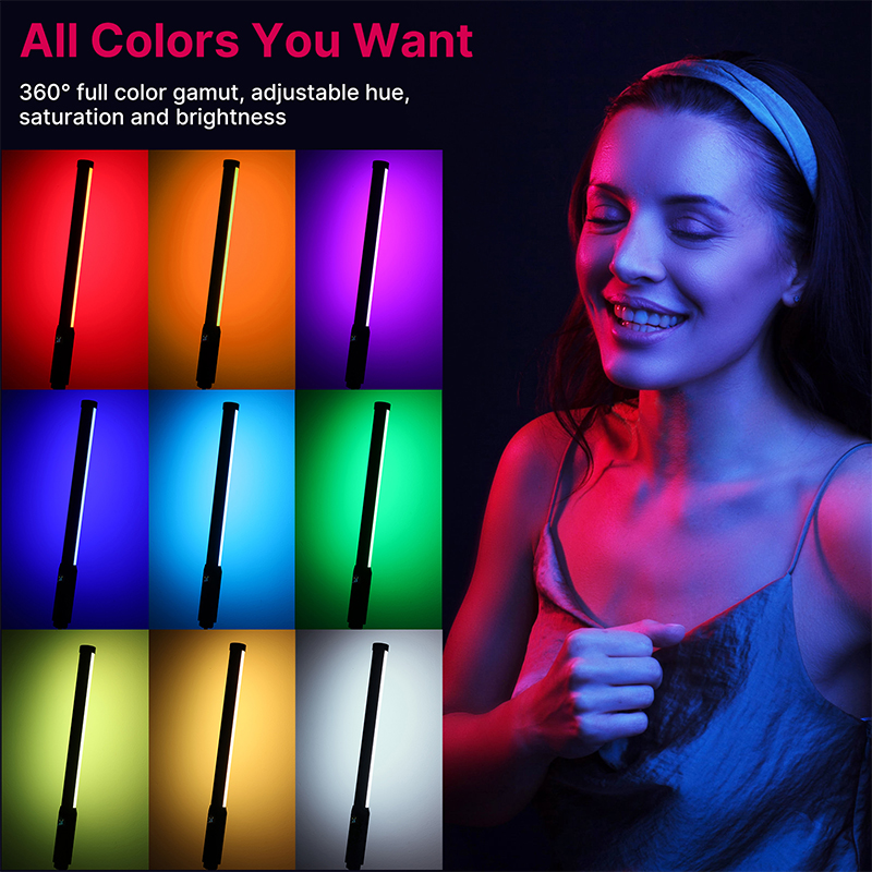 Ulanzi VL119 luz de palo color - Photography Lighting Stick reseña y precio