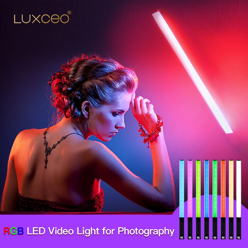 LUXCEO Q508A tubo de luz de ví - Photography Lighting Youtube reseña y precio