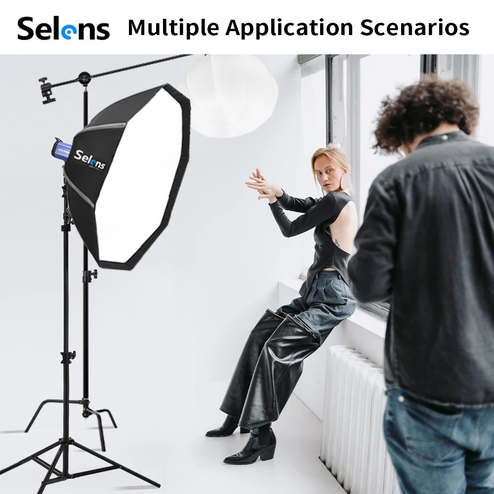 Softbox tipo paraguas Selens d - Photography Umbrella Lighting Setup reseña y precio