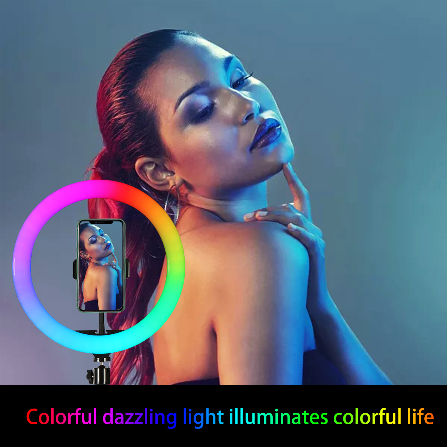 Aro de Luz LED RGB de 10 Pulga - Photography Lighting Stick reseña y precio