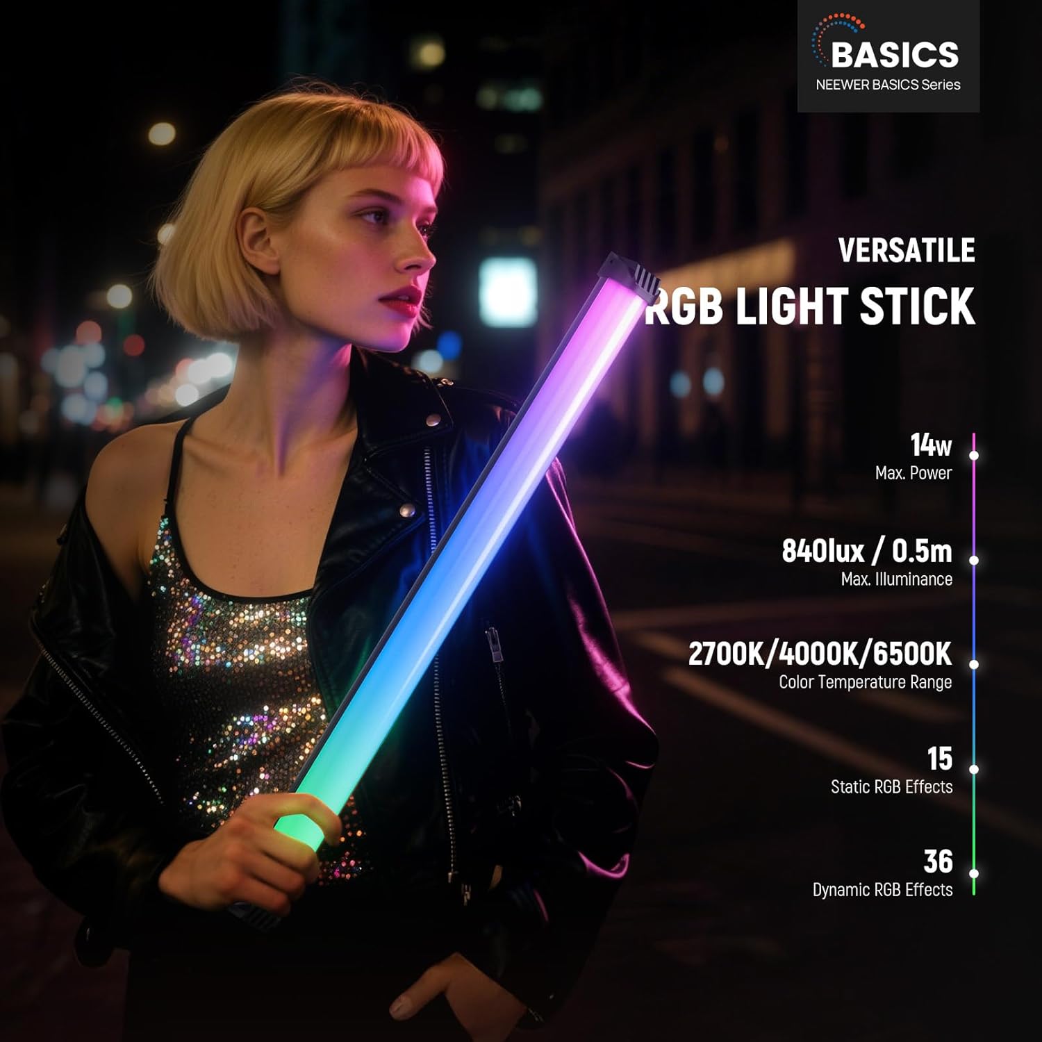 NEEWER Basics Varita de luz RG - Photography Lighting Youtube reseña y precio
