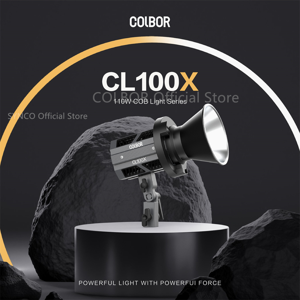 COLBOR-Lámpara de luz Led COB  - Photography Lighting Youtube reseña y precio