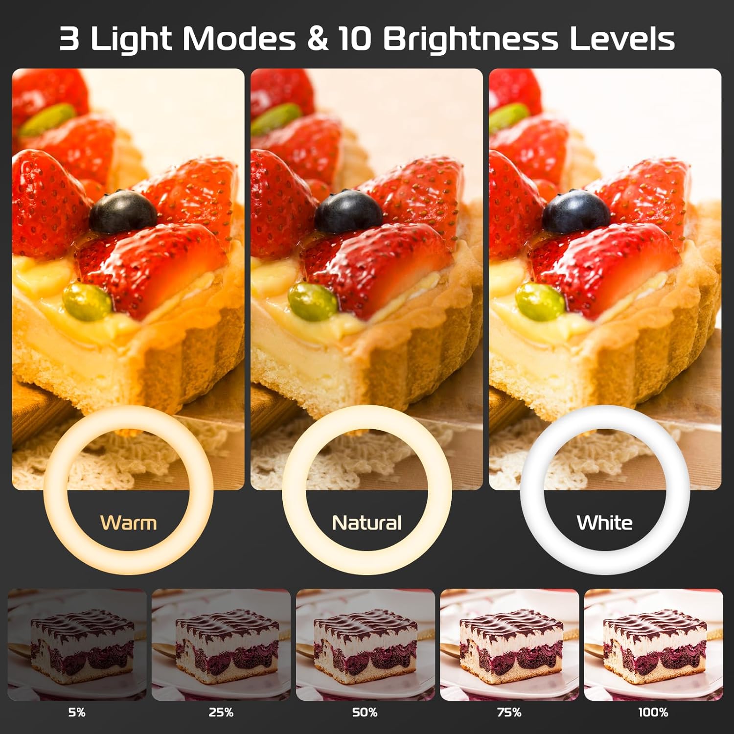 Anillo de luz con soporte y so - Photography Lightning reseña y precio