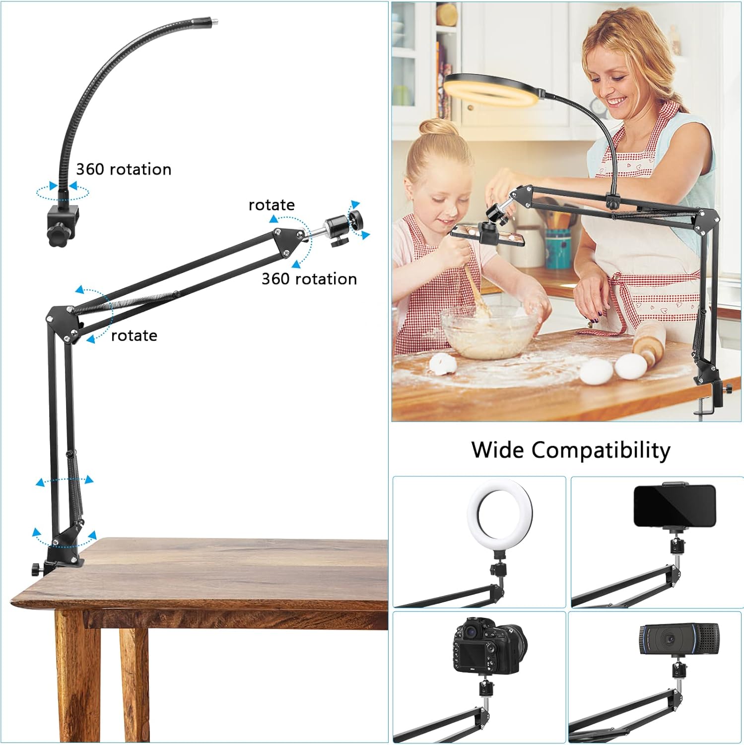Anillo de luz con soporte y so - Photography Lightning reseña y precio