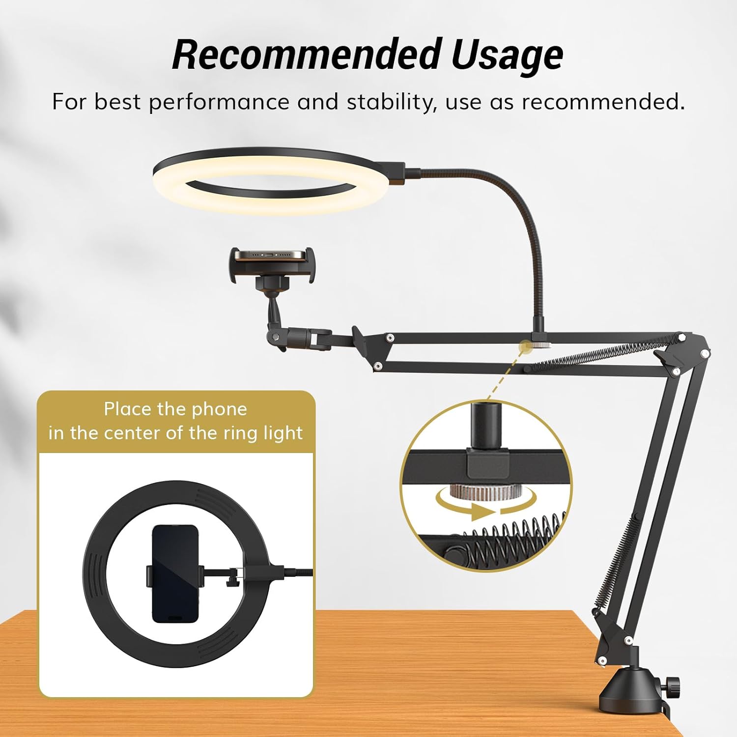 Anillo de luz con soporte y so - Photography Lightning reseña y precio
