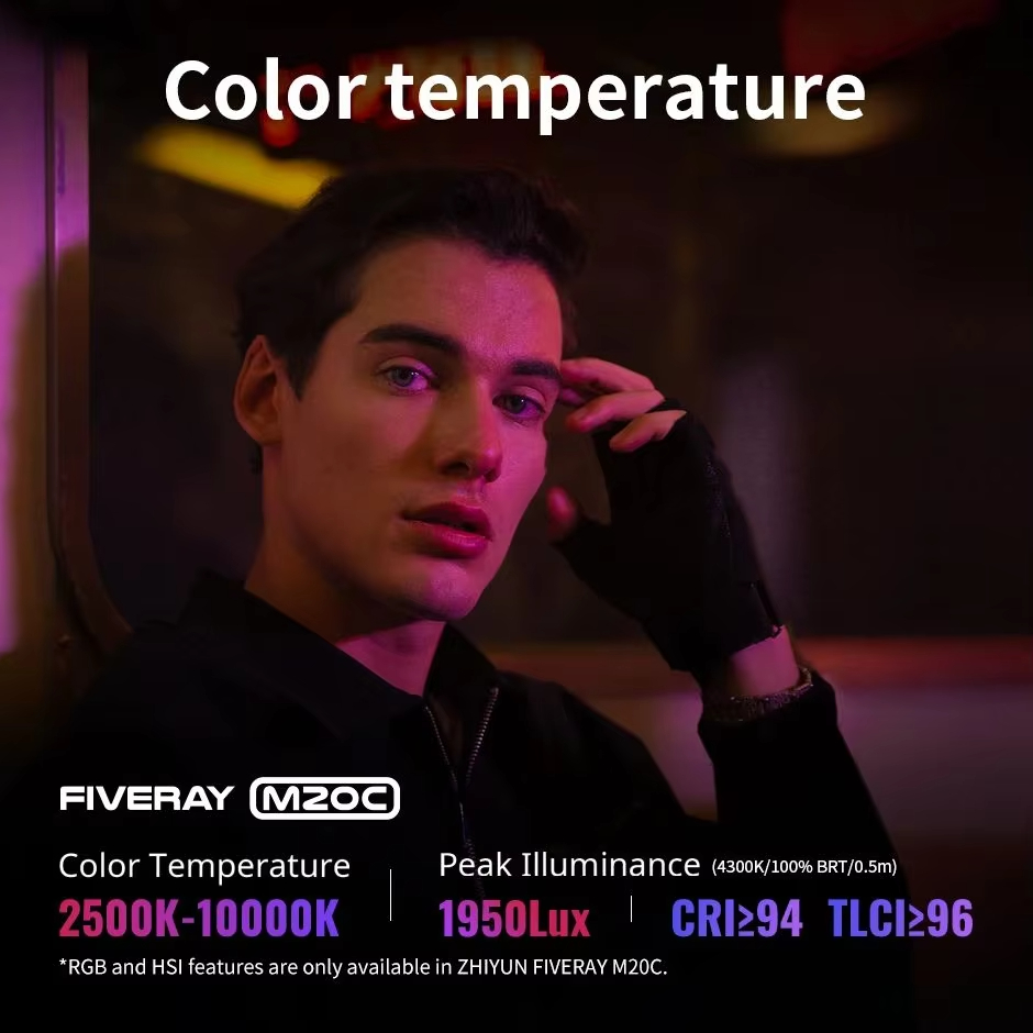 Luz LED Bicolor ZHIYUN FIVERAY - Photography Lighting Styles reseña y precio