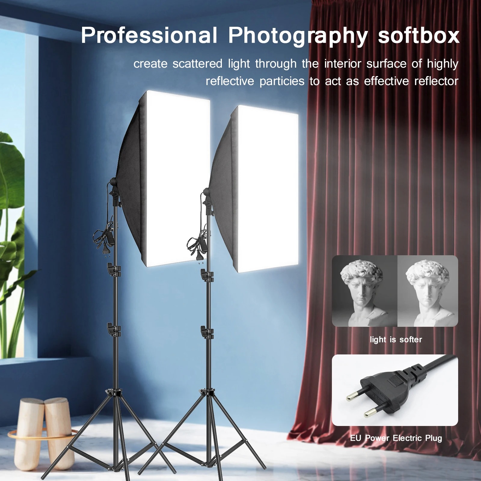 Softbox de fotografía profesio - Photography Lighting Box reseña y precio