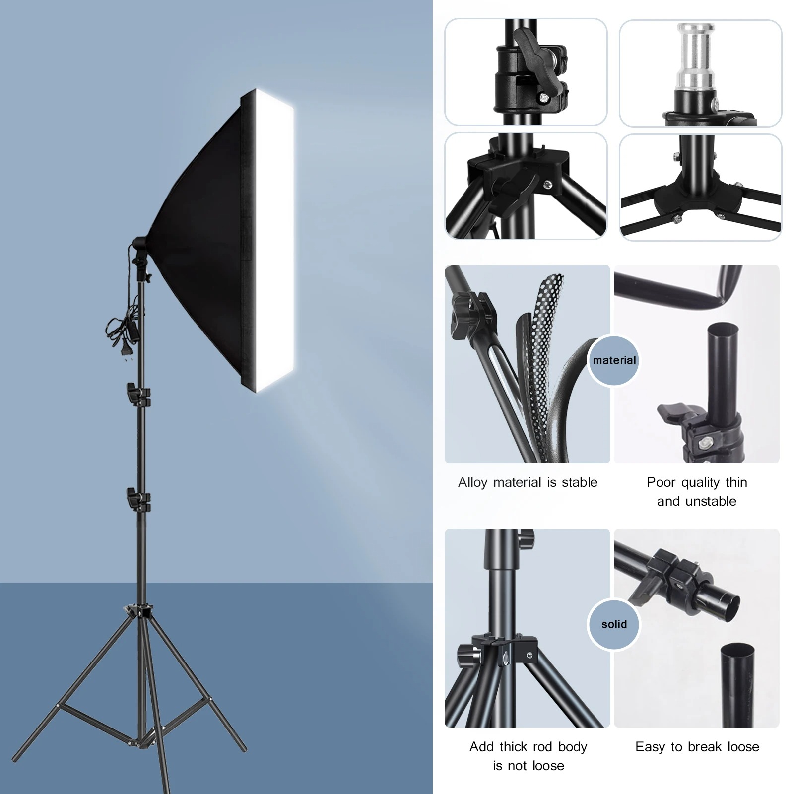 Softbox de fotografía profesio - Photography Lighting Box reseña y precio