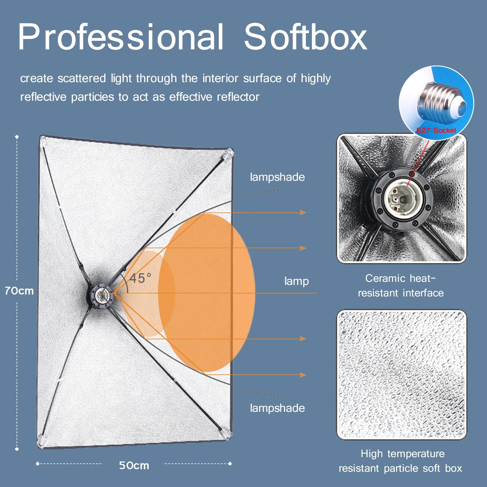 Softbox de fotografía profesio - Photography Lighting Box reseña y precio