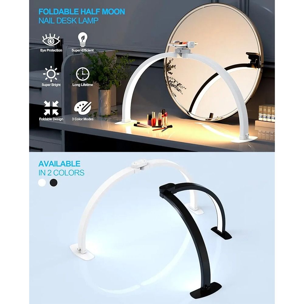 Lámpara de Uñas de Media Luna  - Photography Lighting No Shadows reseña y precio