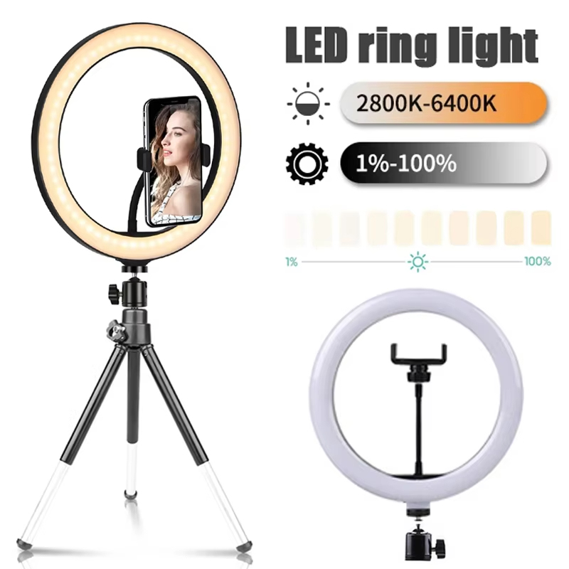 Aro de luz LED de 10 pulgadas  - Photography Lighting Stick reseña y precio