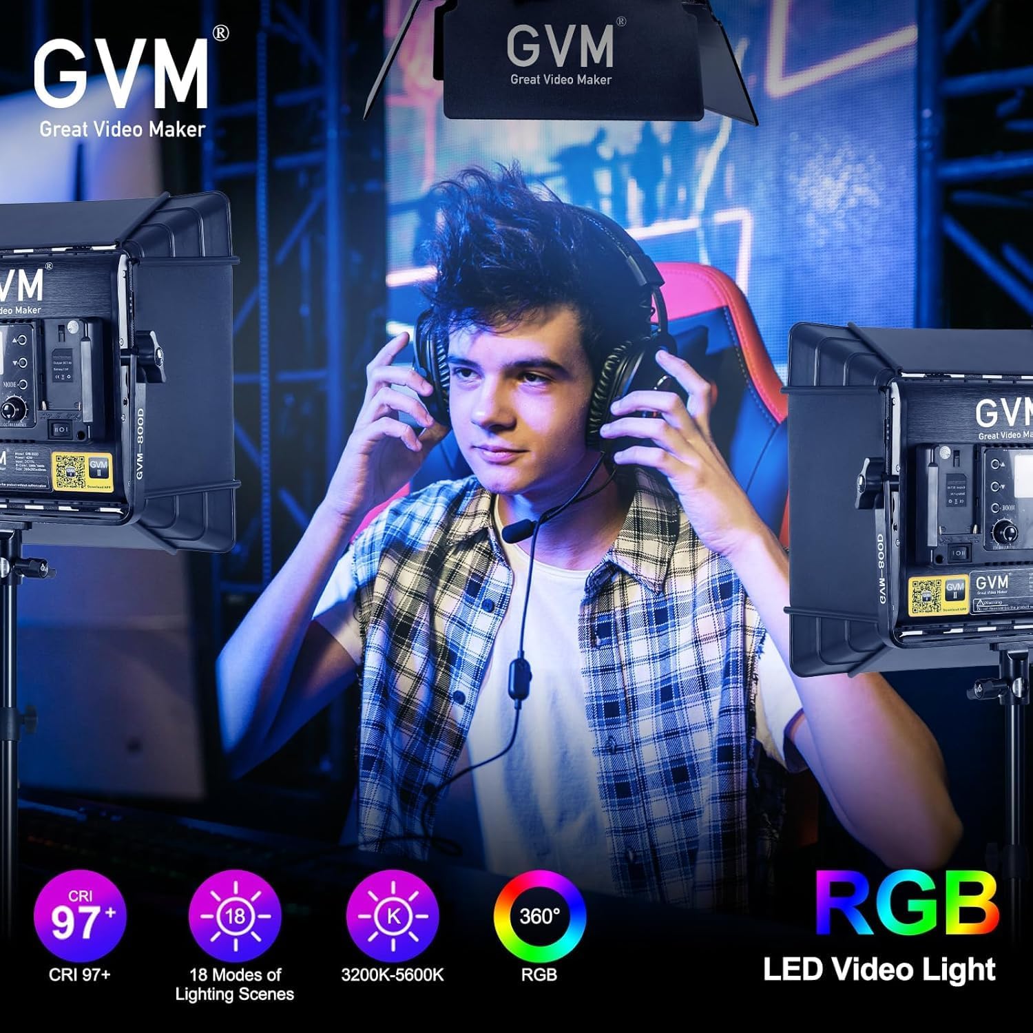 Kit de Iluminación LED RGB par - Photography Video Lighting Kit reseña y precio