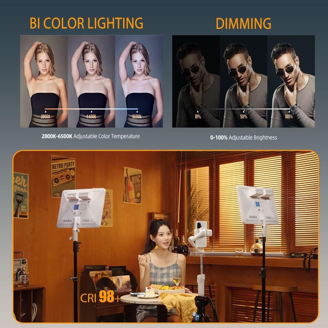 Godox P260C Pro Panel de luz L - Photography Lighting Youtube reseña y precio