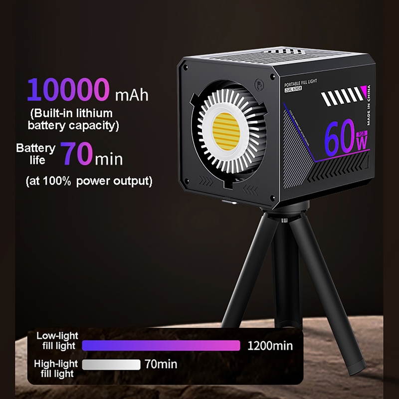Luz de Video RGB de 60W, Luz L - Photography Lightning reseña y precio