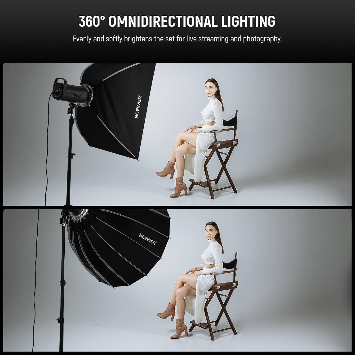 Softbox Parabólico con Montura - Photography Video Lighting Kit reseña y precio