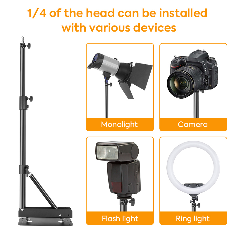 Soporte de luz de brazo de sop - Photography Lighting Wall reseña y precio