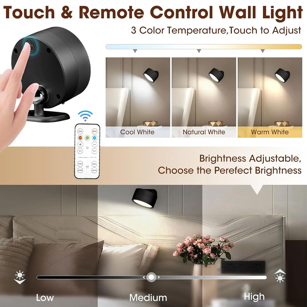 Luz de pared LED magnética Luc - Photography Lighting Wall reseña y precio