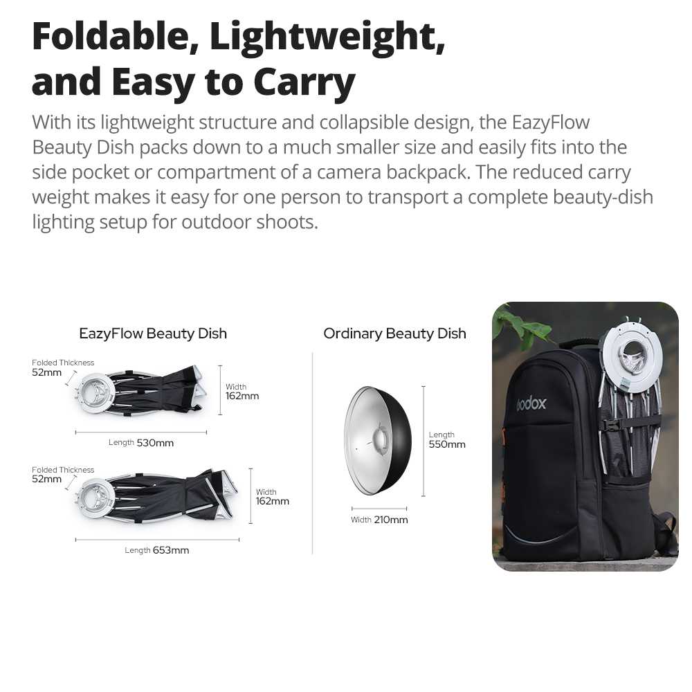 Nuevo Godox EazyFlow Beauty Di - Photography Lighting Box reseña y precio