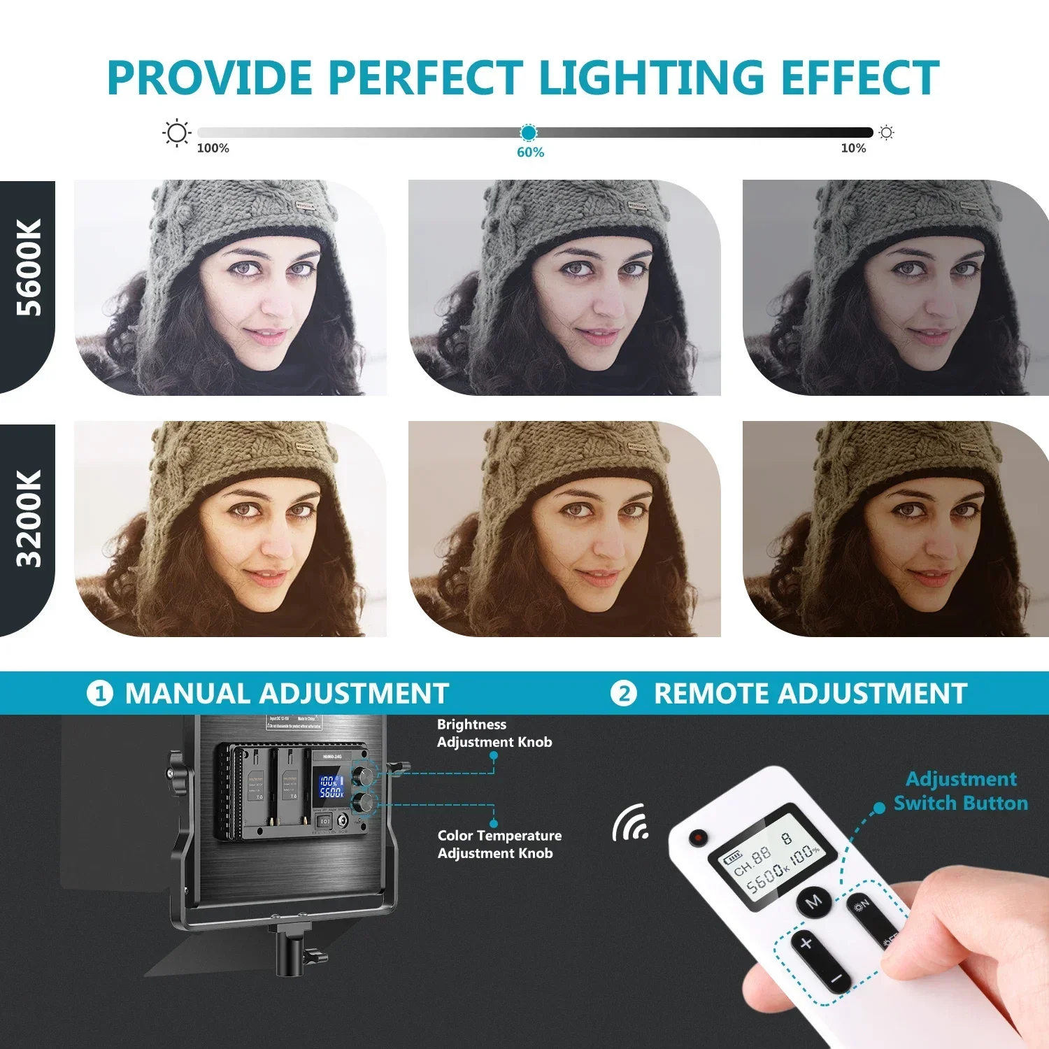 Neewer Kit de 2 Paneles de Luz - Photography Lighting Kit Neewer reseña y precio