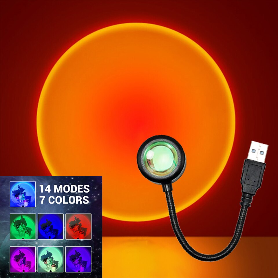 Lámpara LED de puesta de sol Z - Photography Lighting Wall reseña y precio