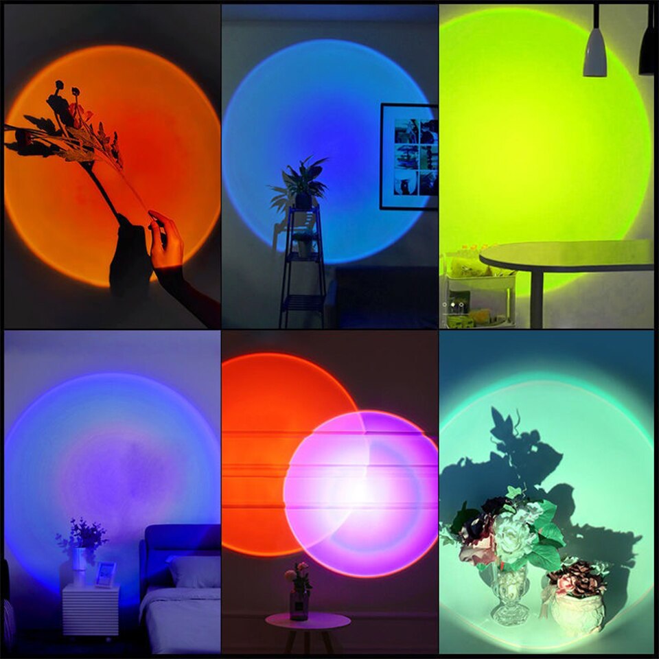 Lámpara LED de puesta de sol Z - Photography Lighting Wall reseña y precio