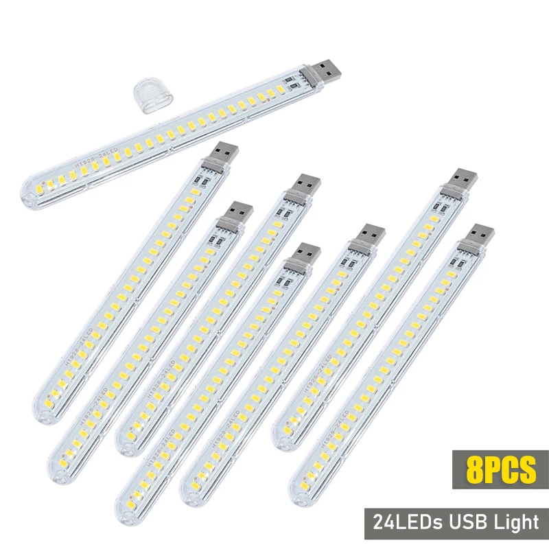 DC5V USB luz LED 24LED 8LED ti - Photography Lighting Book reseña y precio