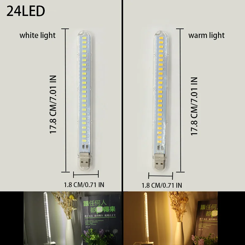 DC5V USB luz LED 24LED 8LED ti - Photography Lighting Book reseña y precio