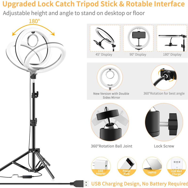 Anillo de luces LED de 16cm, 2 - Photography Lighting Youtube reseña y precio