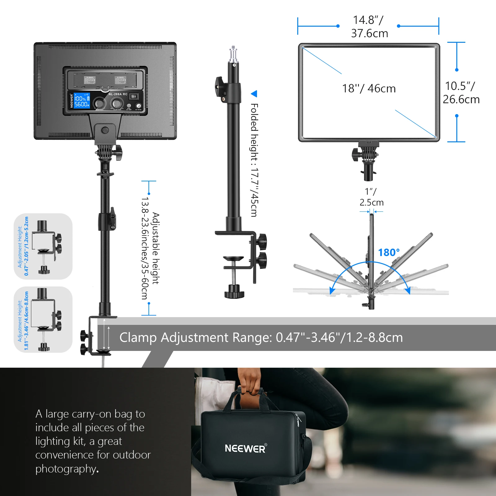 Luz LED de video Neewer para e - Photography Lighting Kit Neewer reseña y precio
